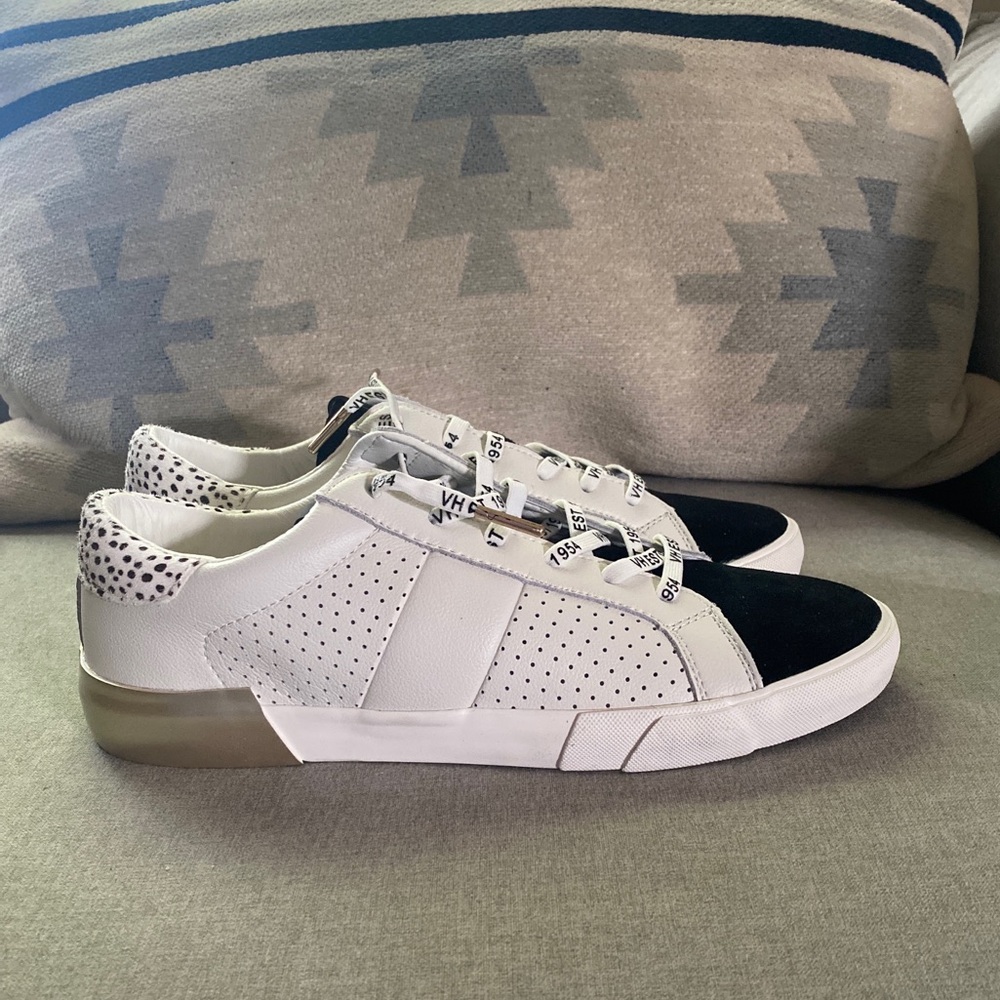 vintage havana mood white black cheetah women sneakers size 11 NWT